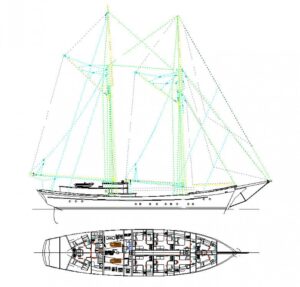 Sail plan Mutiara Laut
